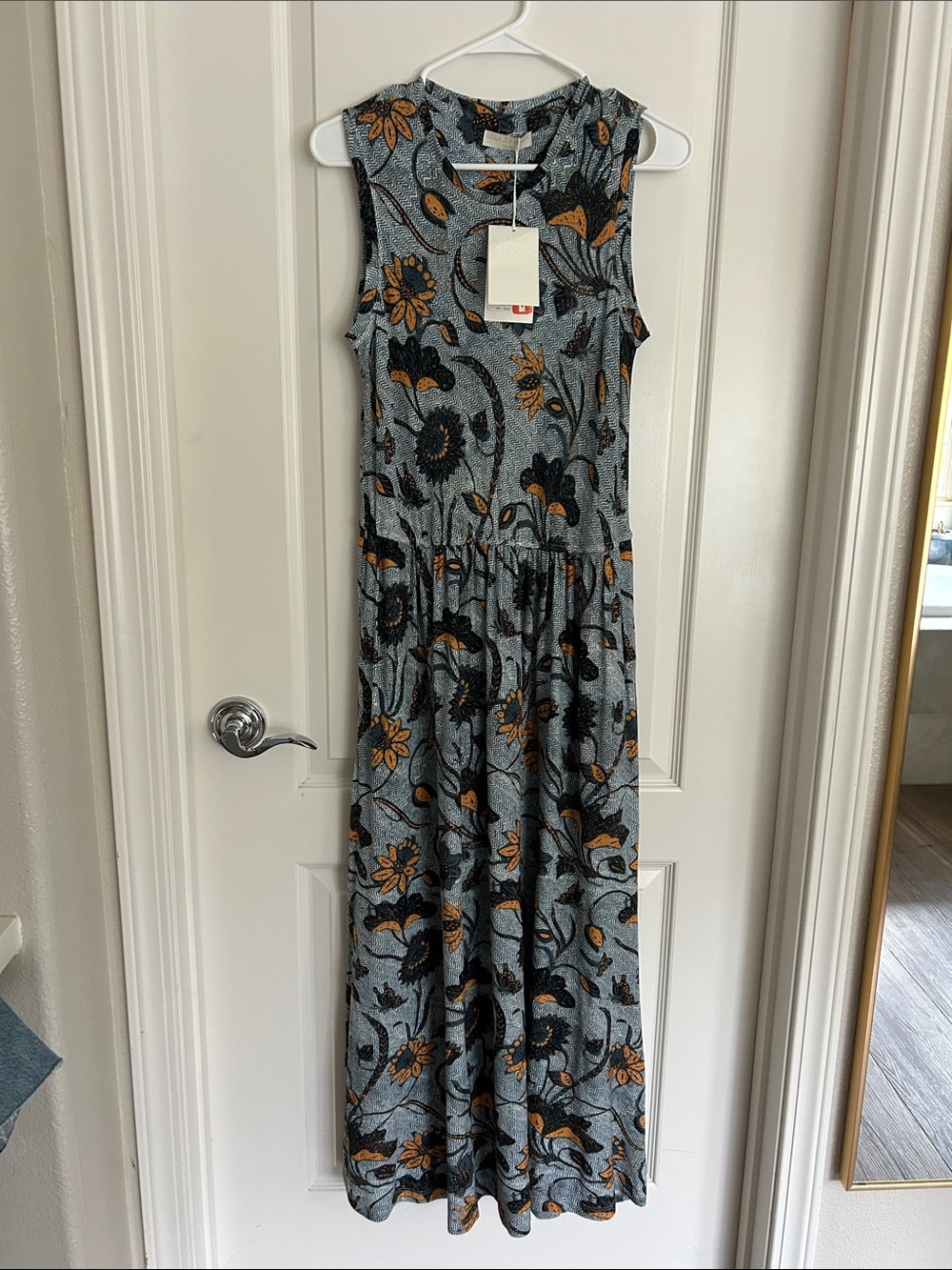 Ulla Johnson Floral dress stretchy with pockets new small - Picture 1 of 4